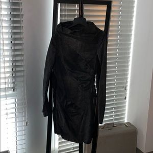 Allsaints full leather moto dress